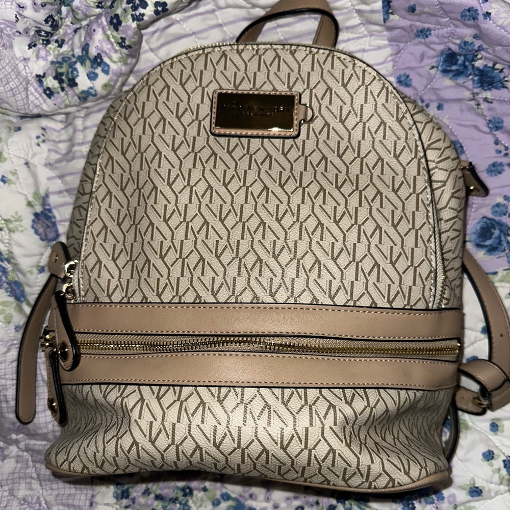 Marc New York Logo Print Mini Backpack